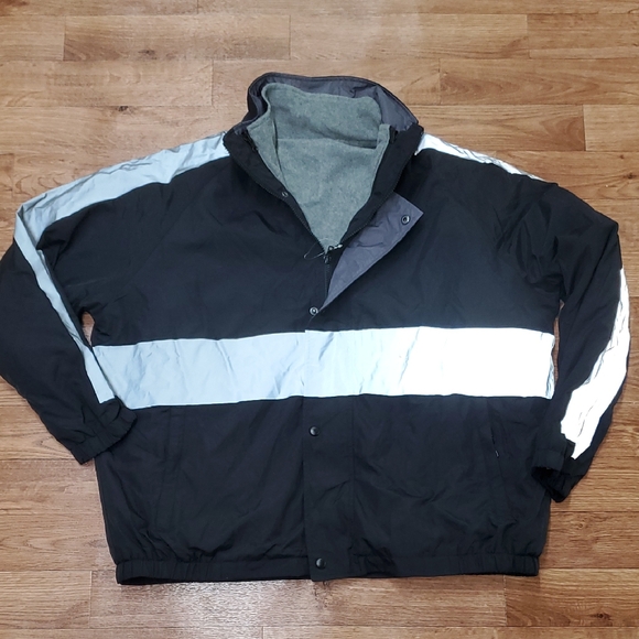 Men's Black and Gray Performance Jacket - Picture 1 of 10